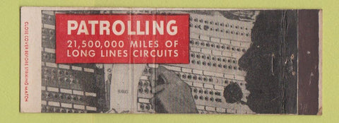 Matchbook Cover - Long Lines Telephone Full Length