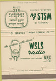 Matchbook Cover - Channel 10 TV Roanoke VA 40 Strike