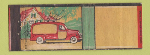 Matchbook Cover - Delivery Truck Van Stock Graphics WEAR