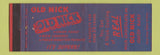 Matchbook Cover - Old Nick Candy Bar BLUE