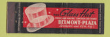 Matchbook Cover - Glass Hat Belmont Plaza New York City WEAR Full Length