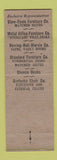 Matchbook Cover - Jacobsons Office Furniture Minneapolis MN Full Length