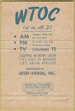 Matchbook Cover - WTOC CBS Radio TV Savannah GA 40 Strike