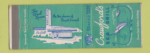 Matchbook Cover - Crawford's Sea Grill Seattle WA