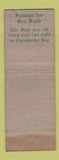 Matchbook Cover - The King of the Sea New York City WEAr Full Length