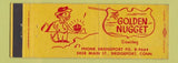 Matchbook Cover - The Golden Nugget Bridgeport CT Full Length