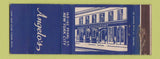 Matchbook Cover - Angelo's New York City restaurant