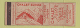 Matchbook Cover - Chalet Suisse New York City WORN