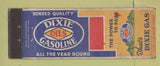 Matchbook Cover - Dixie oil gas WEAR