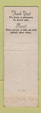 Matchbook Cover - Au Grand Boulevard Restaurant Rond Point Pont De QC