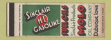 Matchbook Cover - Sinclair oil gas Dubuque IA Molo