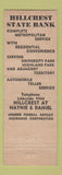 Matchbook Cover - Hillcrest State Bank Dallas TX