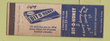 Matchbook Cover - Bit O Honey Candy Bar blue/white WEAR