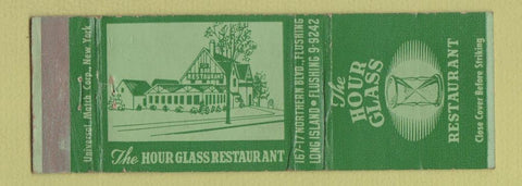 Matchbook Cover - Hour Glass Restaurant Flushing LI NY