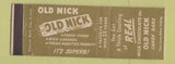 Matchbook Cover - Old Nick Candy Bar