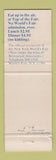 Matchbook Cover - Top of the Fair 1964 New York World's Fair Full Length