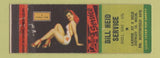 Matchbook Cover - Bill Held Shell oil gas Detroit MI pinup WEAR