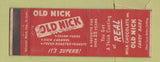 Matchbook Cover - Old Nick Candy Bar red