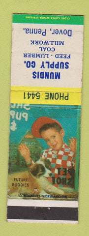 Matchbook Cover - Mundis Supply Feed Lumber Coal Dover PA