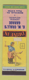 Matchbook Cover - CM Crall's Garage pinup Rockville PA