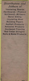 Matchbook Cover - Michigan Wholesalers Inc Jackson MI Fort Wayne IN SAMPLE