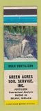 Matchbook Cover - Green Acres Soil Fertilizer Delphi IN