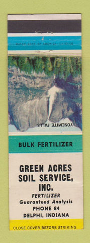 Matchbook Cover - Green Acres Soil Fertilizer Delphi IN