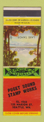 Matchbook Cover - Puget Sound Stamp Works Seattle WA
