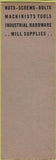 Matchbook Cover - O Ilber Co Chicago IL Mill Supply SAMPLE