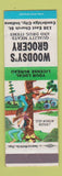 Matchbook Cover - Woodsy's Grocery Store Cambridge City IN