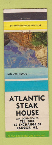 Matchbook Cover - Atlantic Steak House Bangor ME pinup