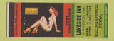 Matchbook Cover - Lakeside Inn Boiling Springs PA pinup