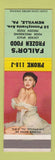 Matchbook Cover - Failor's Frozen Foods Newville PA pinup