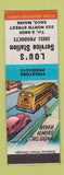 Matchbook Cover - Lou's Shell oil gas Saco ME Firestone Tires