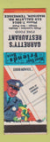 Matchbook Cover - Garretty's Restaurant Madison TN