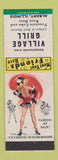Matchbook Cover - Village Grill Albany IL pinup