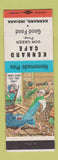 Matchbook Cover - Kennard Cafe IN hillbilly