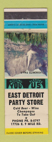 Matchbook Cover - East Detroit Party Store MI