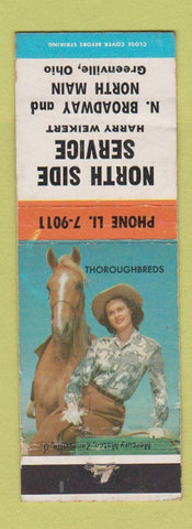 Matchbook Cover - North Side Service oil gas Greenville OH