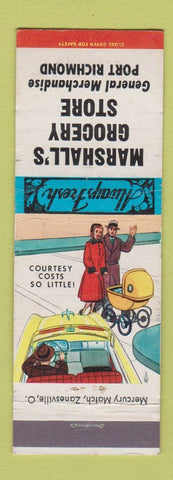 Matchbook Cover - Marshall's Grocery Store Port Richmond Philadelphia? PA?