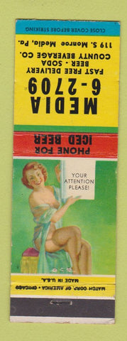 Matchbook Cover - Country Beverage Media PA pinup