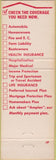 Matchbook Cover - American Family Insurance Hates Corners WI