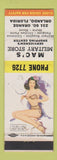 Matchbook Cover - Mac's Military Store Orlando FL pinup