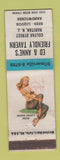 Matchbook Cover - Ed & Anne's Tavern Raritan NJ pinup WEAR