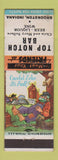 Matchbook Cover - Top Notch Bar Brookston IN hillbilly
