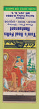 Matchbook Cover - Tom's Real Folks Restaurant Mount Ivy NY hillbilly WEAR
