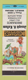 Matchbook Cover - Joseph Kellum Insurance Shirley IN hillbilly