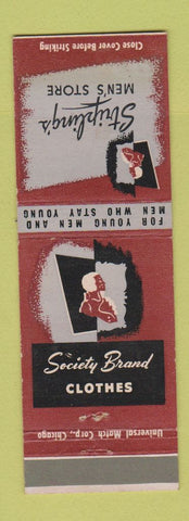 Matchbook Cover - Society Brand Clothes Stripling's