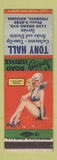 Matchbook Cover - Tony Hall Auto Repair Phoenix AZ pinup Sailor's Dream