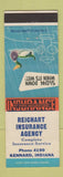 Matchbook Cover - Reichart Insurance Agency Kennard IN duck